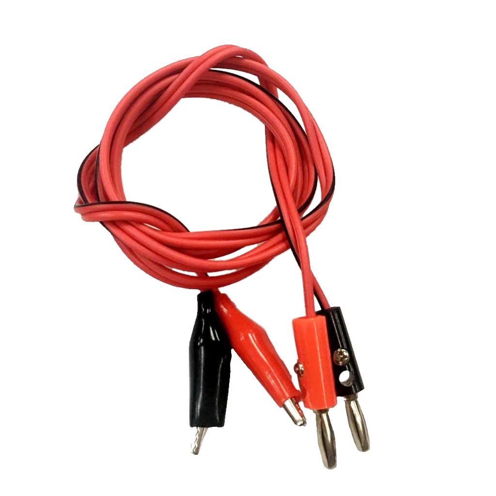 Multimeter Electrical Test Banana Plug to Crocodile Clips Cable Test