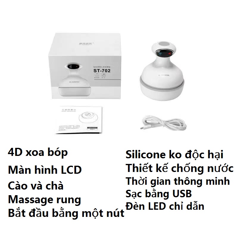 Máy Massage Đầu Mini Chống Nước ST-702