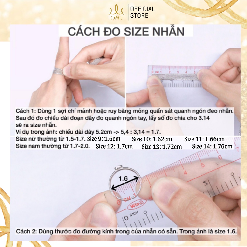 Nhẫn bạc QMJ Cầu hôn nạm đá sáng - Q001