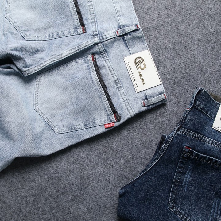 Quần short jean nam xanh bạc Q414 Muidoi