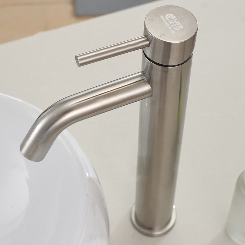 Vòi lavabo điếu nóng lạnh, Inox SUS 304 Eurolife EL-T022