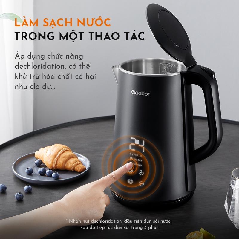 Bình đun siêu tốc thông minh GAABOR GK-S18P dung tích lớn 1.8L - 1350W - Hàng chính hãng