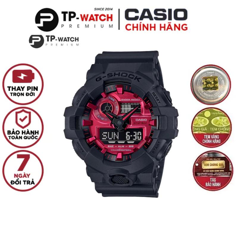 Đồng Hồ Nam Dây Nhựa Casio G-Shock GA-700AR-1A Chính Hãng - GA-700AR-1ADR