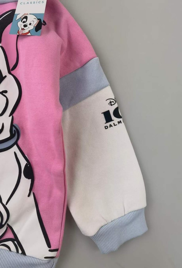 Áo Nỉ Hoddie Có Mũ Cho Bé Gái Họa Tiết 101 Chú Chó Đốm Nổi Tiếng Size 1,5y - 8y