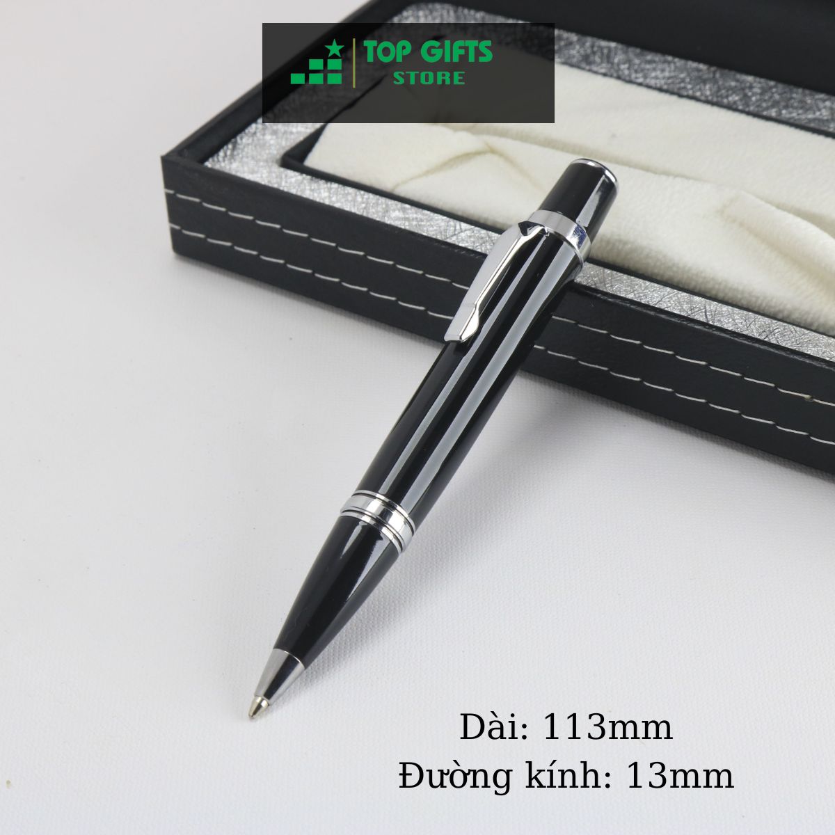 Bút ký doanh nhân kim loại xoay P016 | Hộp bút + Ngòi bút