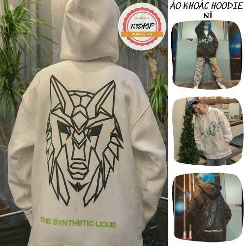 Áo khoác hoodie Chống Nắng Cho nam nữ in hình đầu sư tử , unisex form rộng có Dây Kéo ulzzang ảnh thật