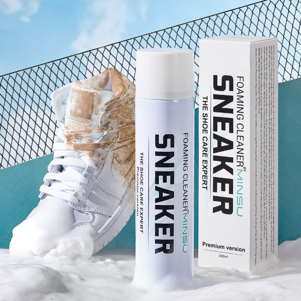 Chai Xịt Vệ Sinh Giày Sneaker NANO Bọt Tuyết M5955 Giặt Khô Siêu Tốc Bảo Vệ Giày Khỏi Bị Ố Vàng, Mục, Phai Màu