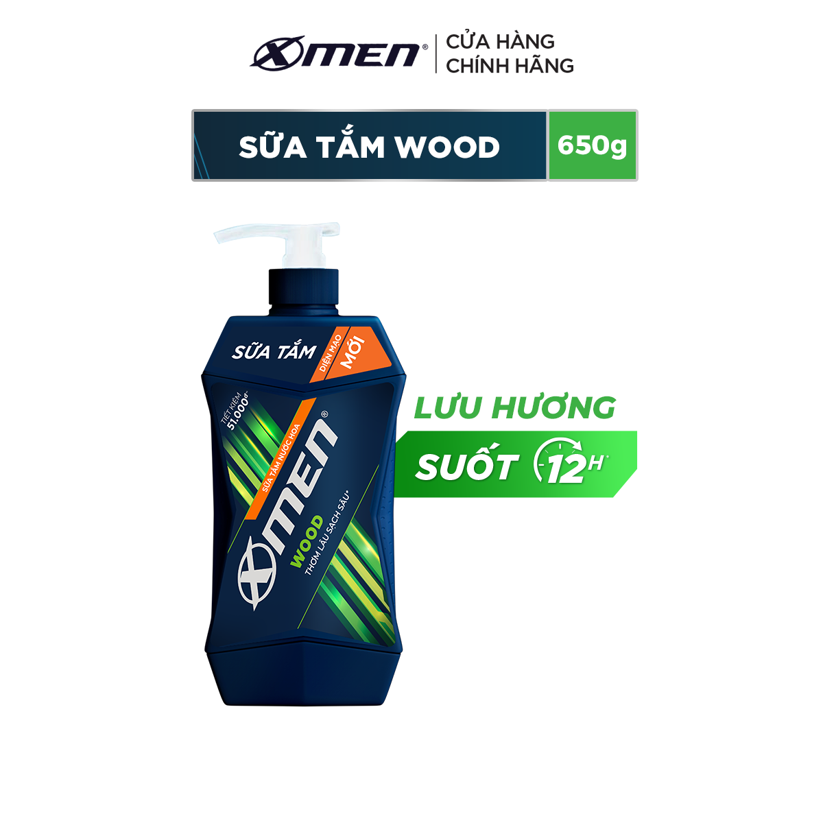 Sữa Tắm Nước Hoa X-Men Wood (650g)