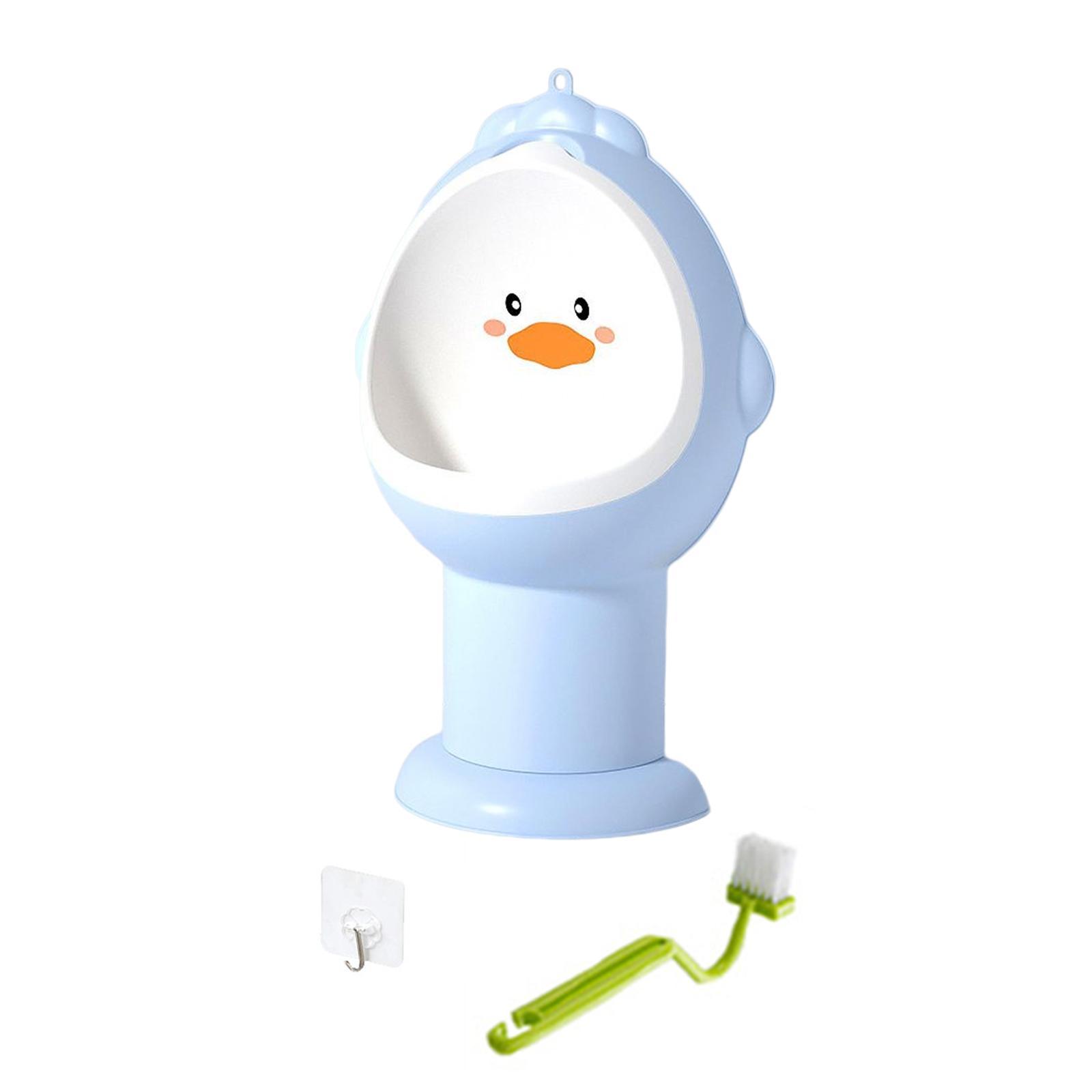 Children Stand Vertical Urinal Portable with Cleaning Brush for Bathroom