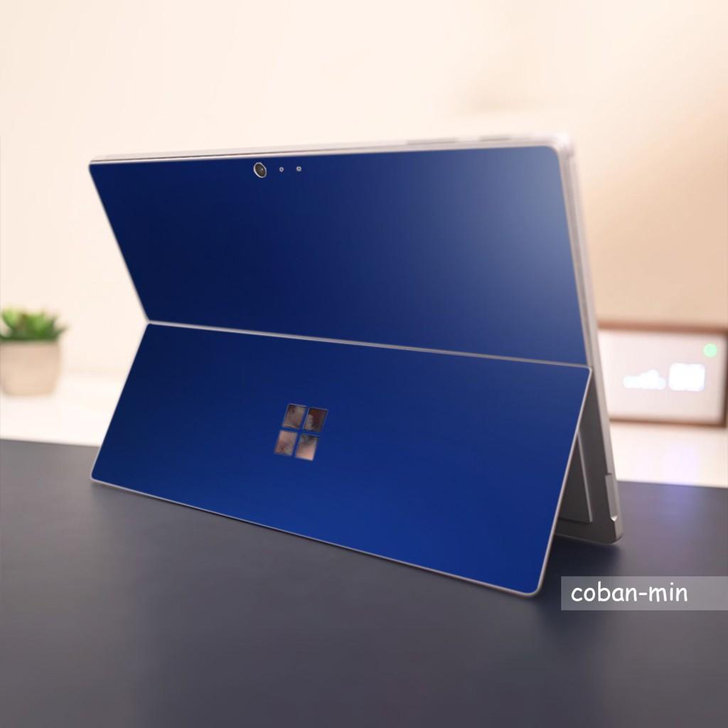 Skin dán Aluminum Chrome xanh dương coban mịn cho Surface 3 2015; Go, Go 2, Go 3; Pro 2 3 4 5 6 7 8 X