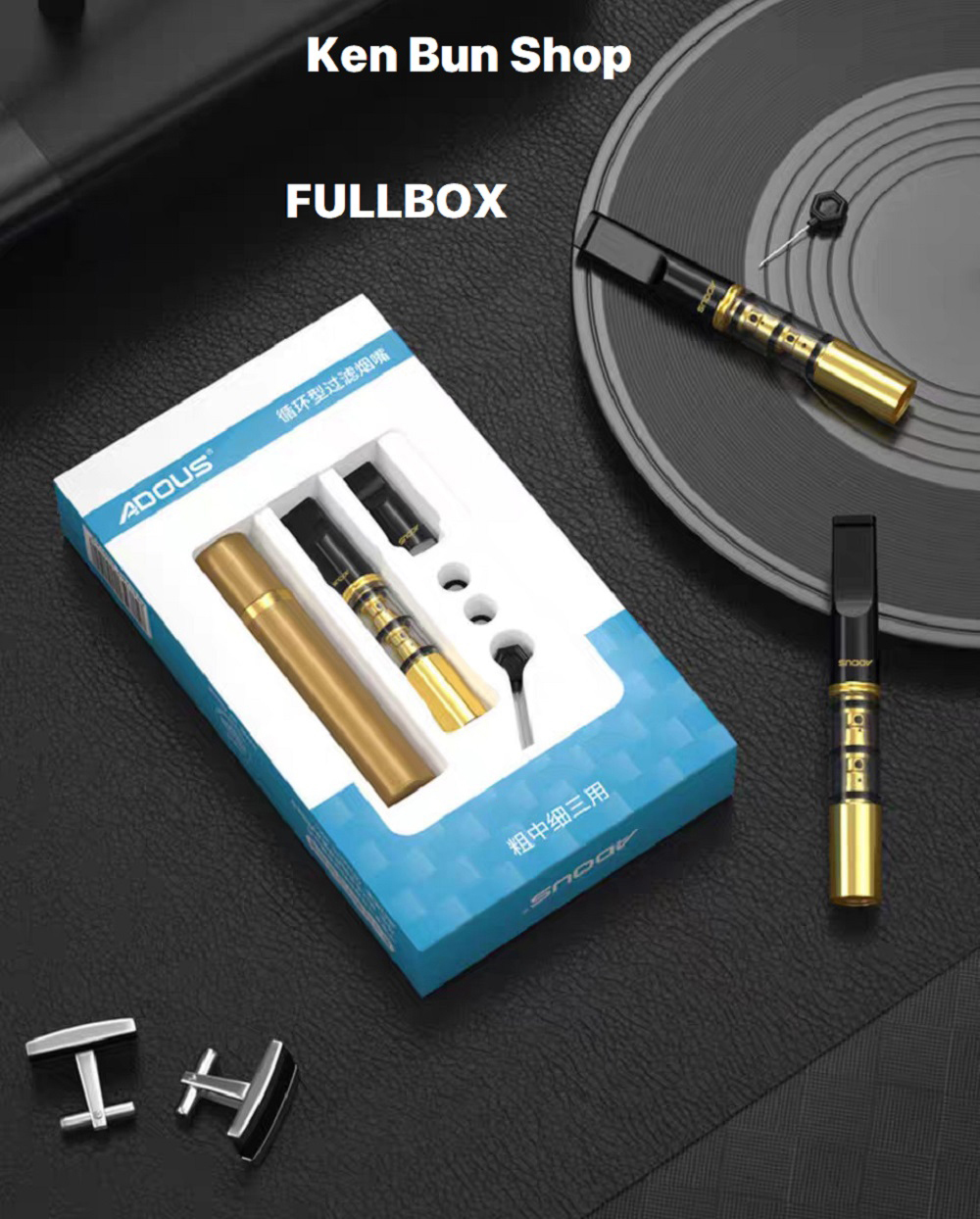 Bộ Đầu Lọc Thuốc Adous Đa Năng Dùng Được Cho Tất Cả Các Đầu Lớn &amp; Vùa &amp; Nhỏ . Có Hộp Đựng Tiện Lợi ,Tái Sử Dụng Nhiều Lần