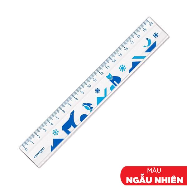 Thước Kẻ 20 cm - Keyroad KR972439 (Mẫu Màu Giao Ngẫu Nhiên)