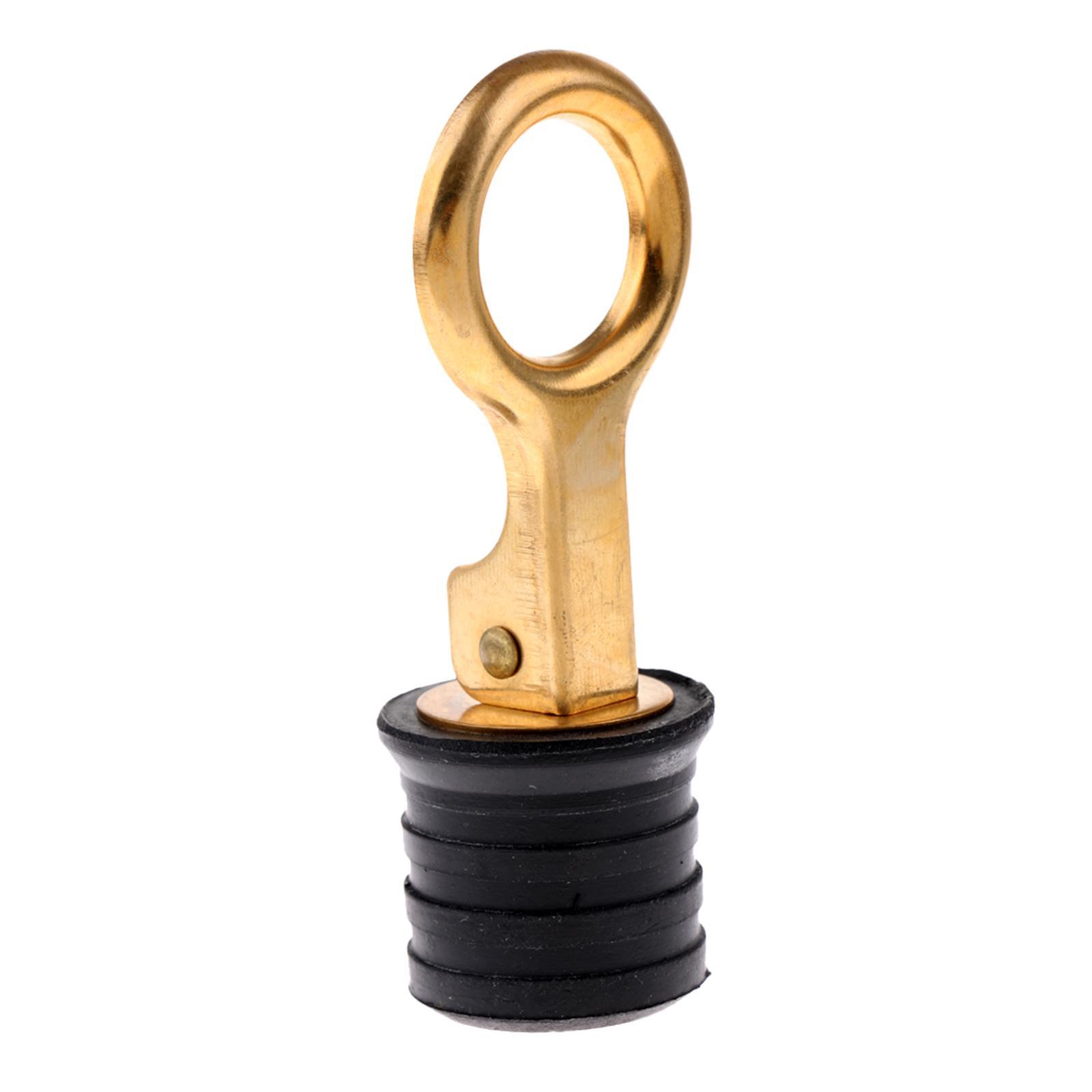 30mm Rubber Brass Snap  Drain Plug for Marine Boat Hull