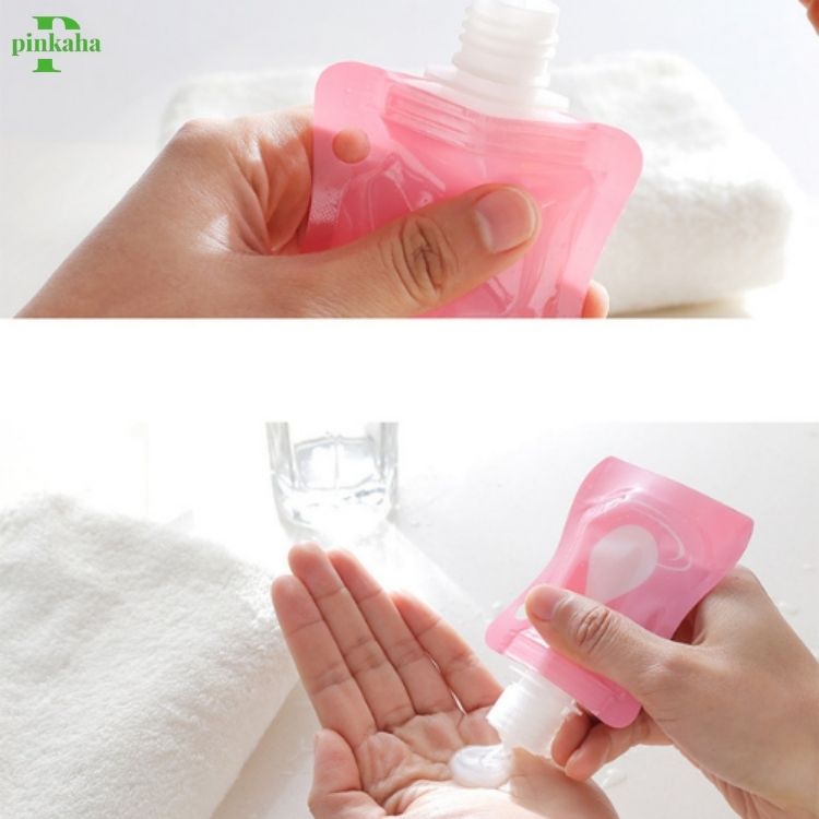 Túi Chiết Mỹ Phẩm Dễ Thương Hình Trái Cây Mini Tiện Lợi Đi Du Lịch, Đi Bơi 30ml Pinkaha