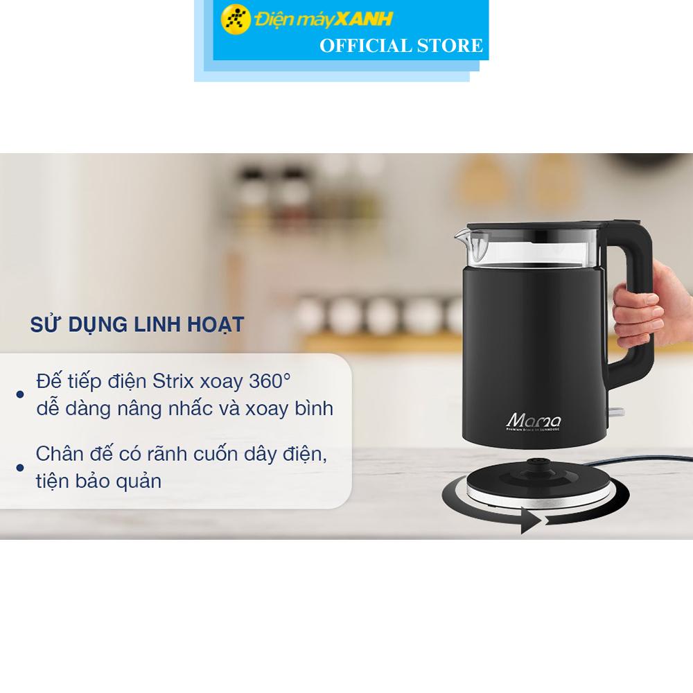 Bình đun siêu tốc Sunhouse Mama 1.7 lít SHD1330 - Hàng Chính Hãng