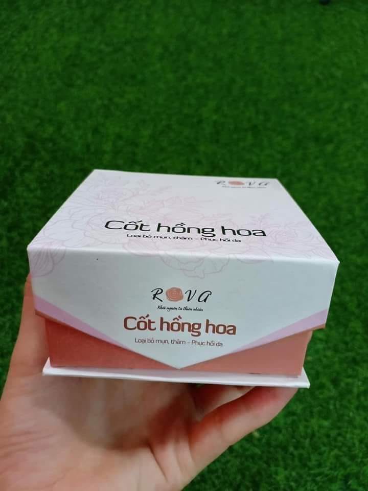 Kem giảm mụn, thâm cốt hồng hoa Rova (combo 2 lọ)