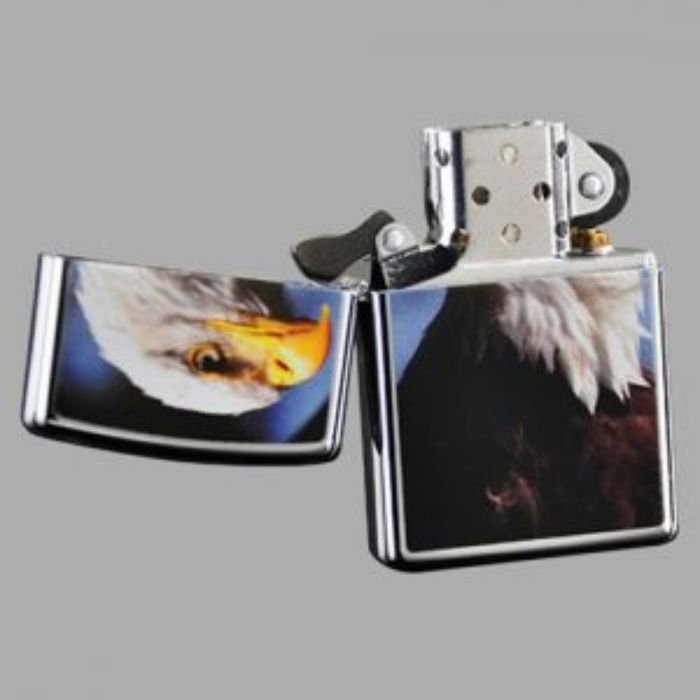 Bật Lửa Zippo Bald Eagle Polished Chrome Chính Hãng Usa