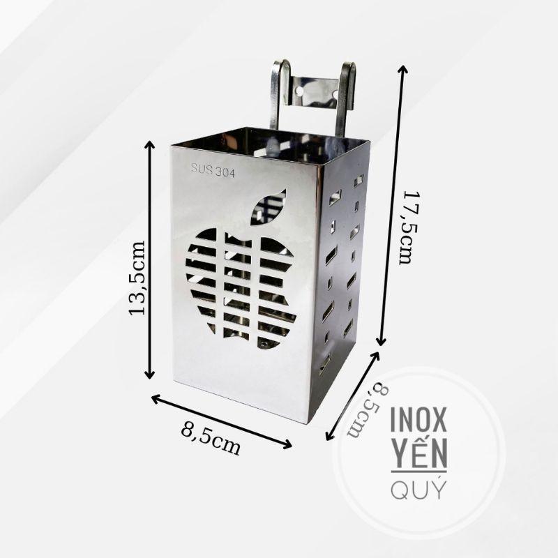 INOX304 ỐNG ĐỰNG ĐŨA ĐƠN QUẢ TÁO - GIÁ ĐỂ ĐŨA 1 NGĂN