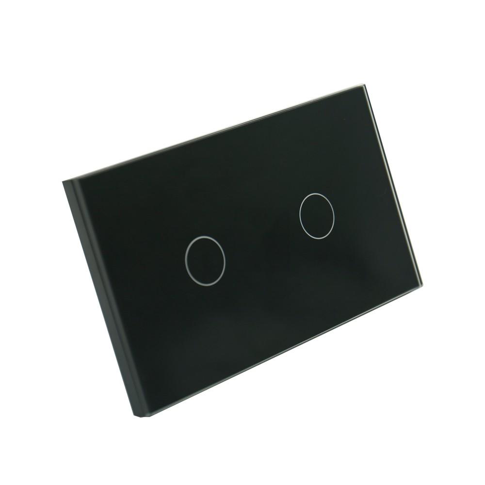 Công tắc thông minh cao cấp màu đen thương hiệu Tuya Smart Life - Công tắc cảm ứng Wifi và bluetooth