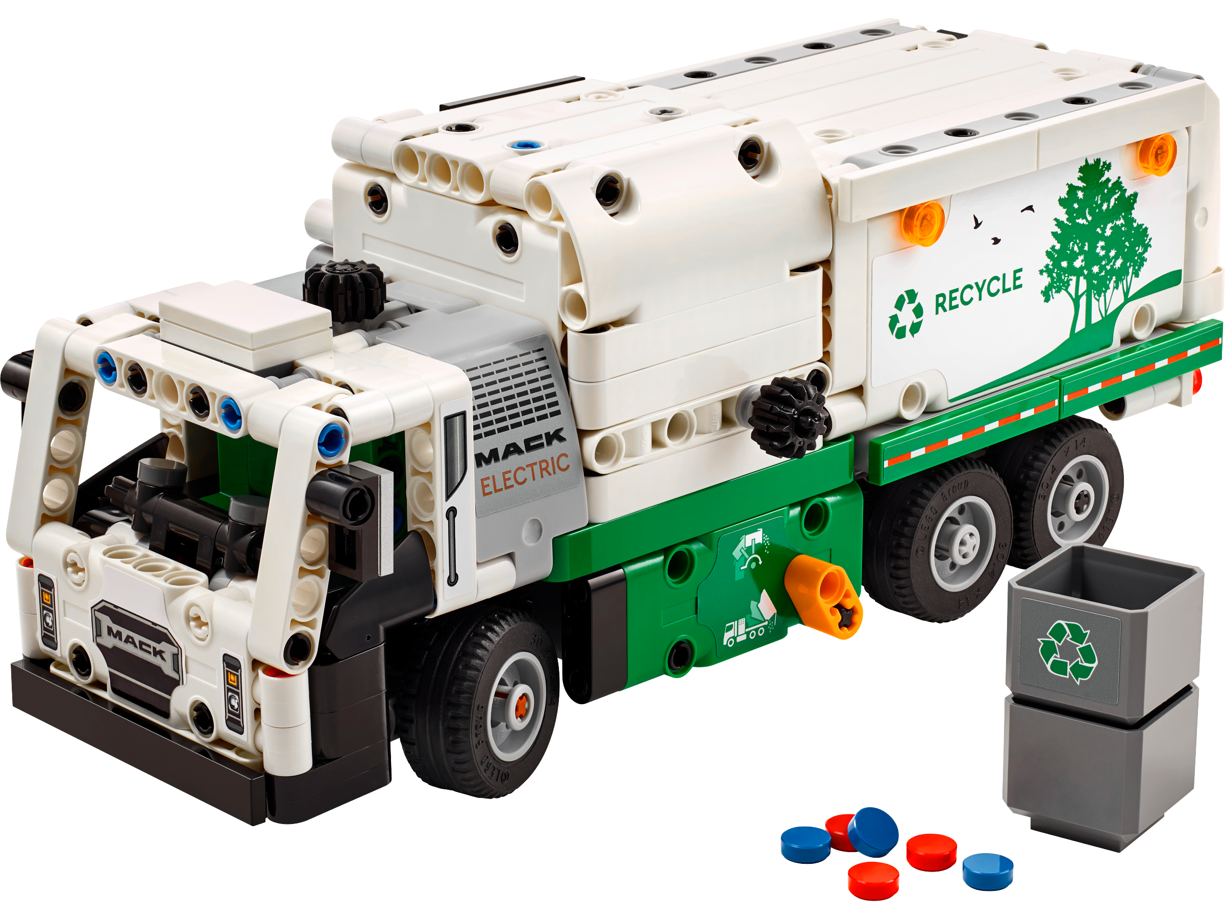 Đồ Chơi Lắp Ráp Xe Tải Rác Điện Mack LR - Mack LR Electric Garbage Truck - Lego Technic 42167 (503 Mảnh Ghép)