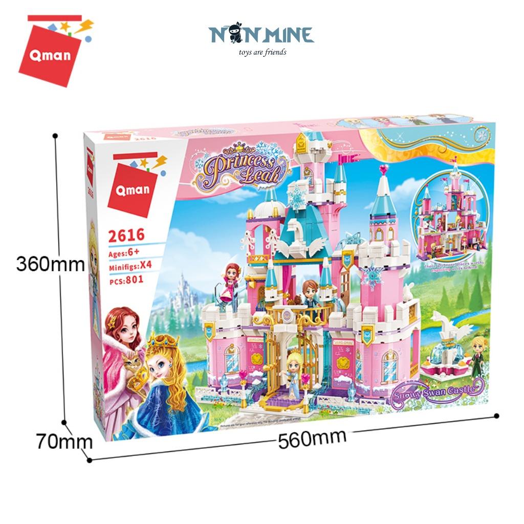 Bộ Xếp Hình Lắp Ráp Cho Bé Gái Qman 2616 Ngôi Nhà Ngắm Cảnh 801 Chi Tiết 4 Minifigures Cho Trẻ Từ 6 Tuổi