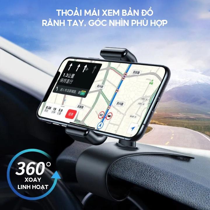 Giá Đỡ Điện Thoại Trên Ô Tô Kẹp Cửa Gió Hoặc Đồng Hồ Xe Đa Năng Có Thể Xoay 360 Độ Gập Lên Xuống Linh Hoạt Giá Rẻ