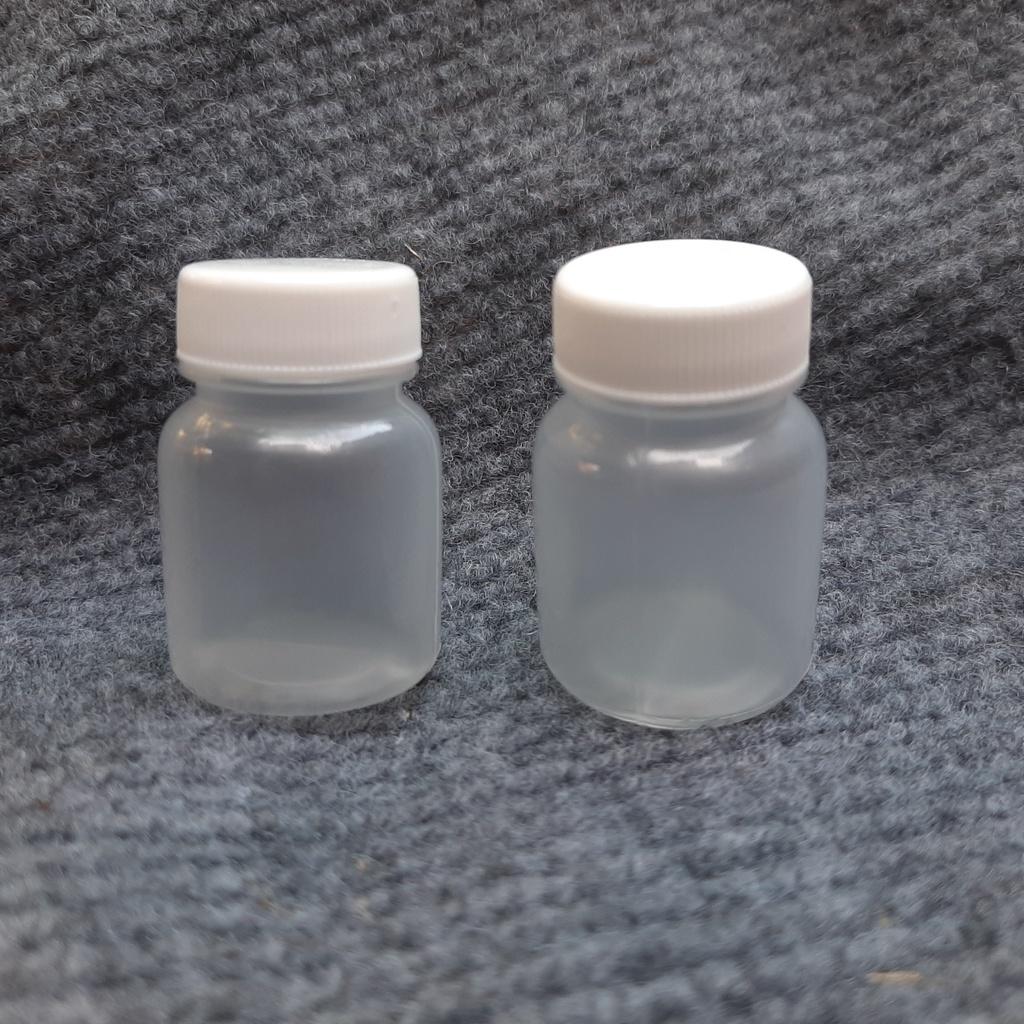 Lọ nhựa rỗng 15ml - combo 50 lọ , lọ nhựa chiết dung dịch trong suốt 15ml có nút đậy bên trong