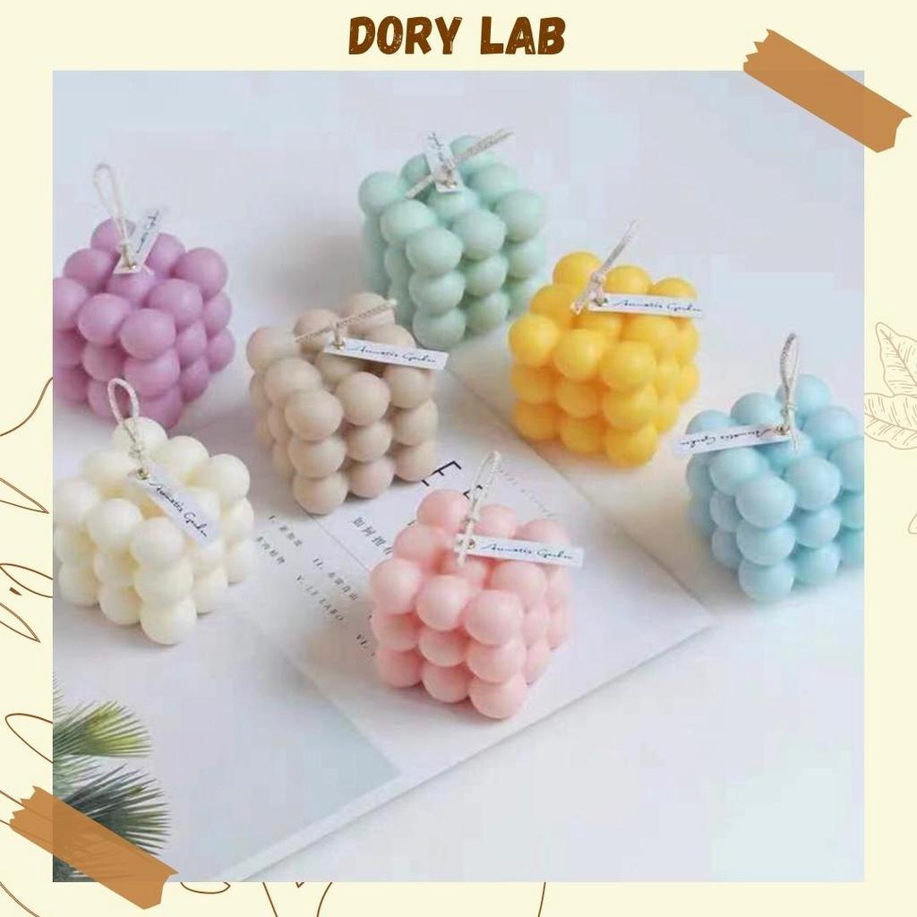 Nến Thơm Hình Khối Rubik Sáp Đậu Nành, Phụ Kiện Decor - Dory Lab