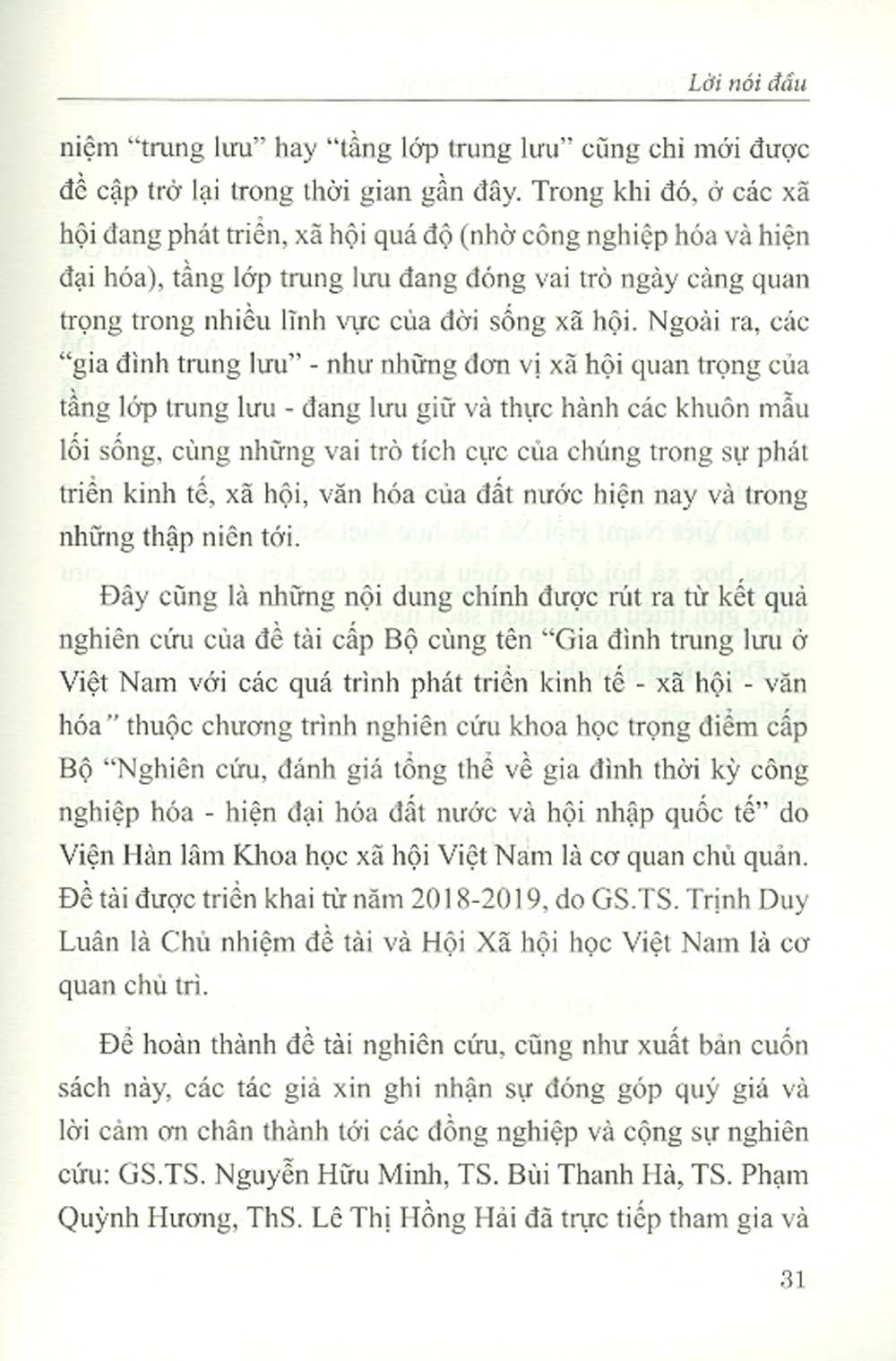 Gia Đình Trung Lưu Ở Việt Nam Với Các Quá Trình Phát Triển Kinh Tế - Xã Hội - Văn Hóa