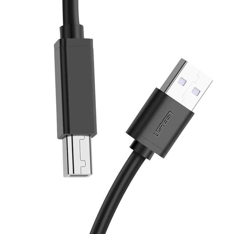 Cáp máy in USB 2.0 sang USB-B tích hợp IC khuyếch đại UGREEN US122 -  Hàng Chính Hãng
