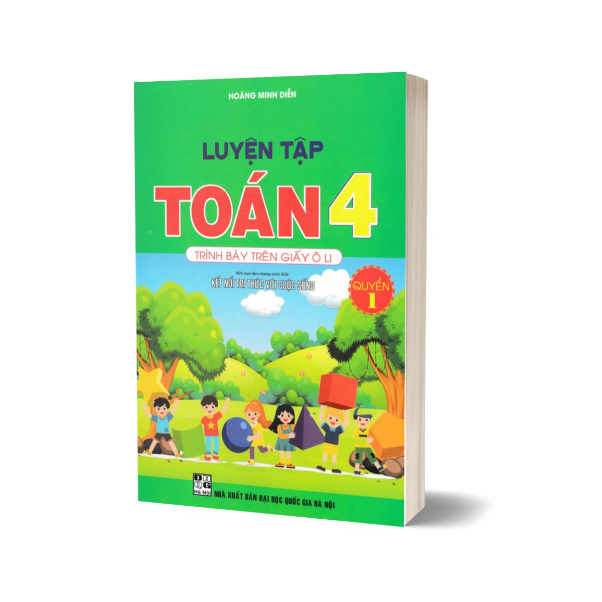 Combo Luyện Tập Toán 4 Quyển 1 + Quyển 2 - Trình Bày Trên Giấy Ô Li