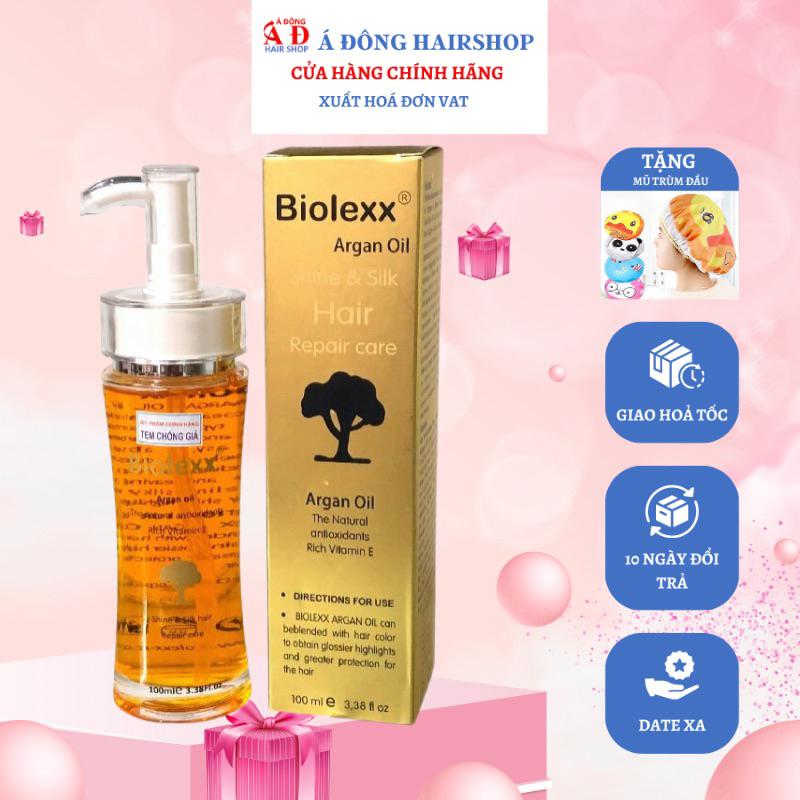 TINH DẦU DƯỠNG BÓNG PHỤC HỒI TÓC BIOLEXX ARGAN OIL chính hãƞg ITALY 100ML + Gội xả gói Karseell 15ml