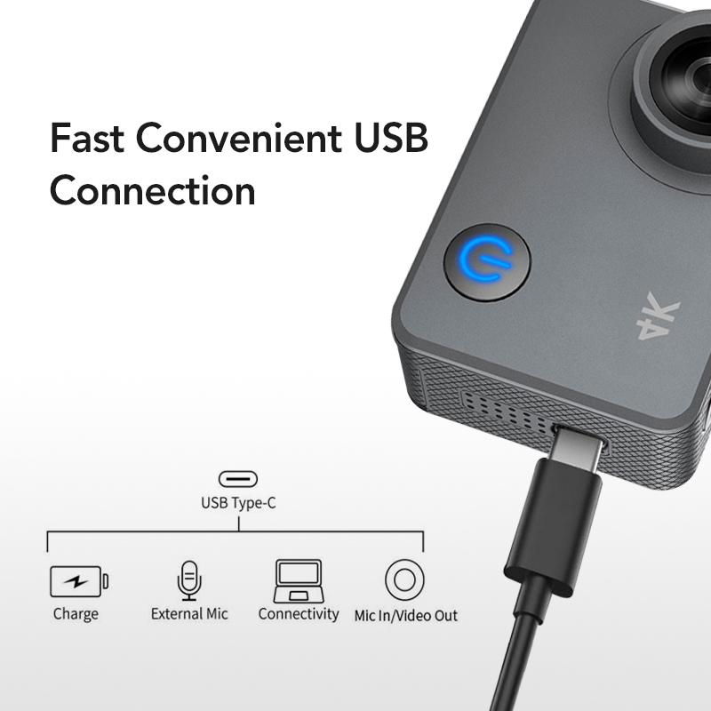 Máy quay video Video 4K của WaterProof Sport Pro Action Cam Camera 4K với WiFi