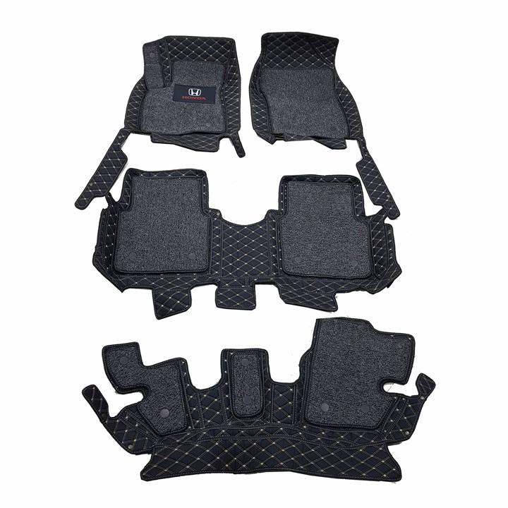 Thảm sàn, lót sàn da 6D cho Honda CR-V, CRV 2018-2019 kèm thảm rối chống bụi cao cấp