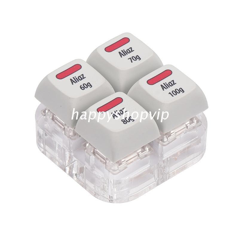 HSV 4 Key Caps Testing Tool Pink Aliaz Switches Keyboard Tester 60g 70g 80g 100g Keycaps Switches Shaft Testing Tool
