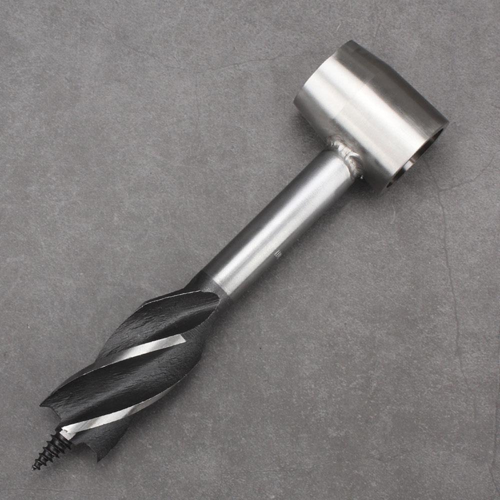 Outdoor Survival Tool Scotch Eye Wood Auger Drill Bit Stainlss Steel Manual Auger Hole Maker for Camping Bushcrafting