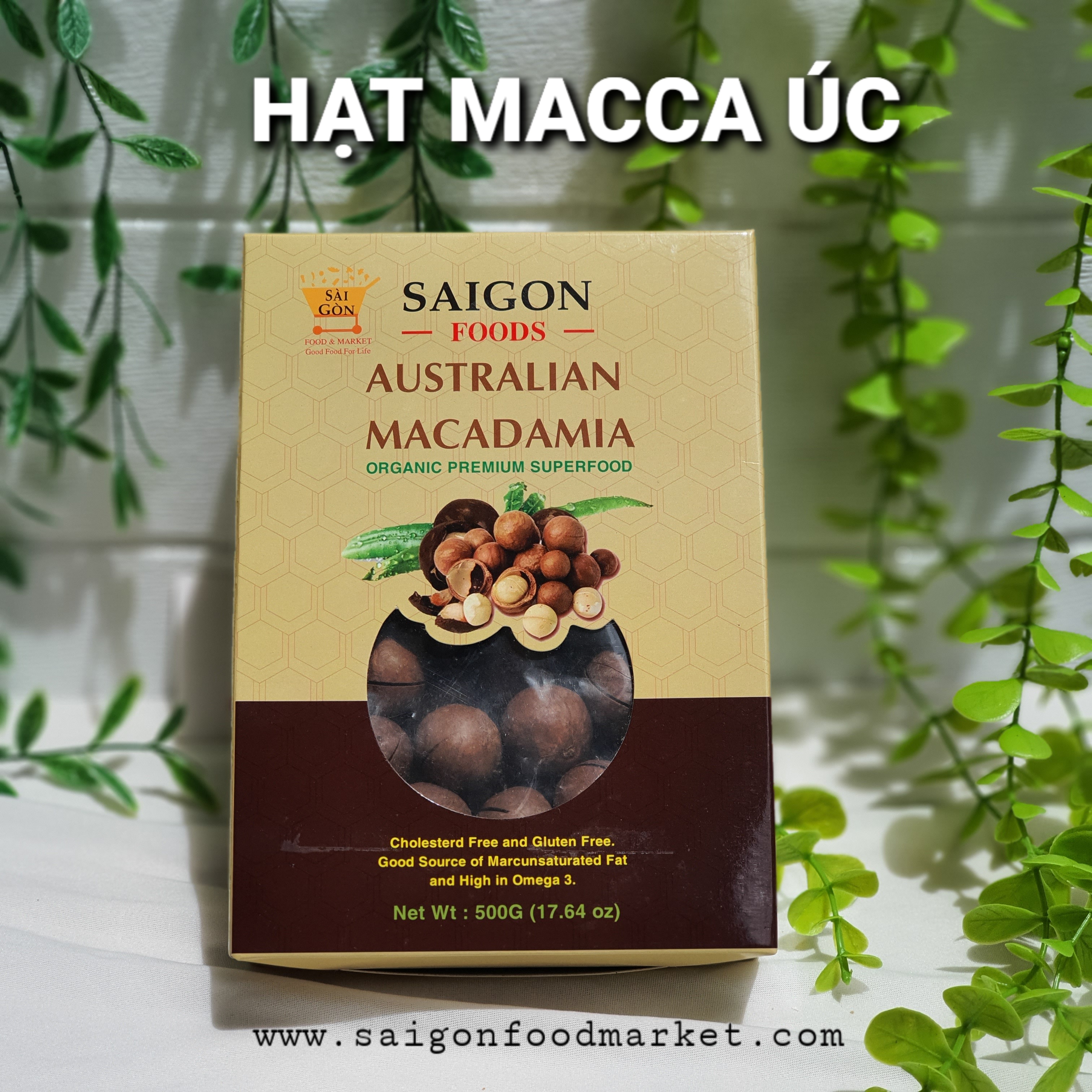 HẠT MACCA ÚC HỘP GIẤY 500GRAM