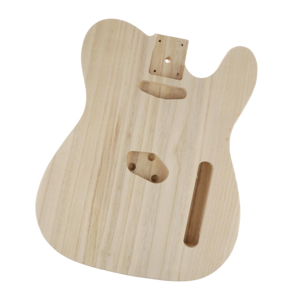 Gỗ Chưa Hoàn Thành Đàn Guitar Điện Cơ Thể cho TL Phong Cách Bass Guiatr DIY Phụ Kiện