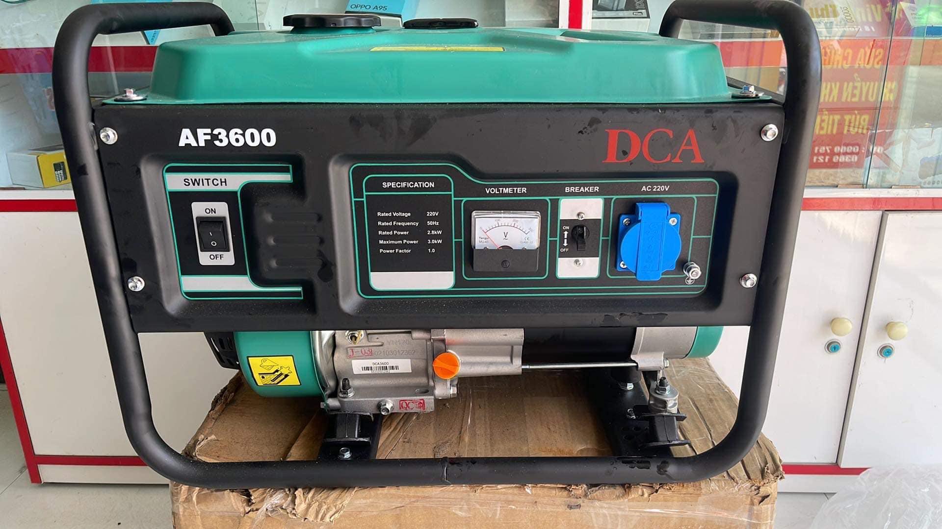 MÁY PHÁT ĐIỆN XĂNG 2800W DCA AF3600 - HÀNG CHÍNH HÃNG