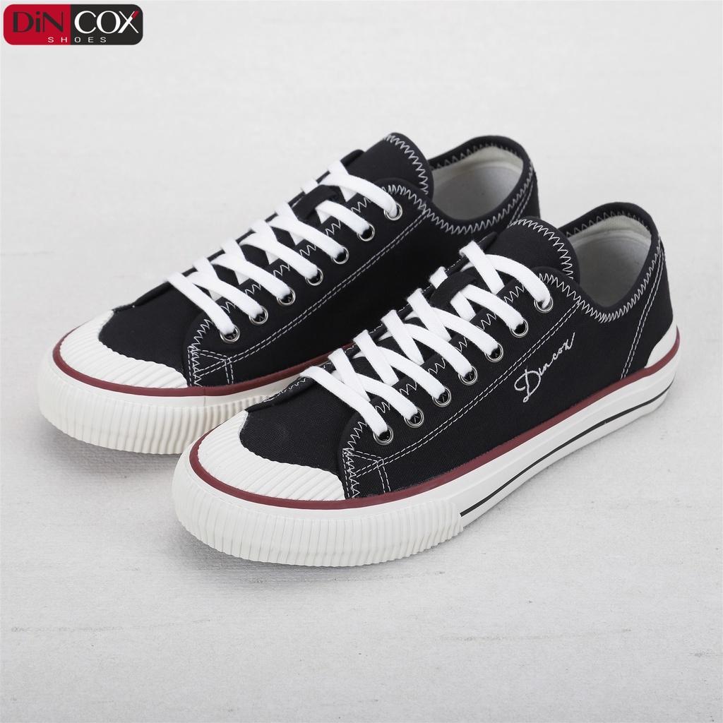 Giày Sneaker Vải Unisex DINCOX D21 Phong Cách Ấn Tượng Black