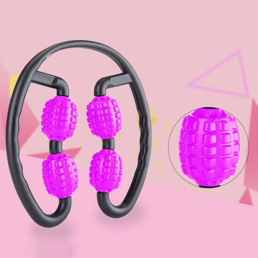 4 Bánh Xe Máy Massage Tập Yoga Vòng Chân Kẹp Chân Đẹp Stovepipe Cơ Lăn Massage Con Lăn Xốp Chân Stovepipe Máy Mát Xa
