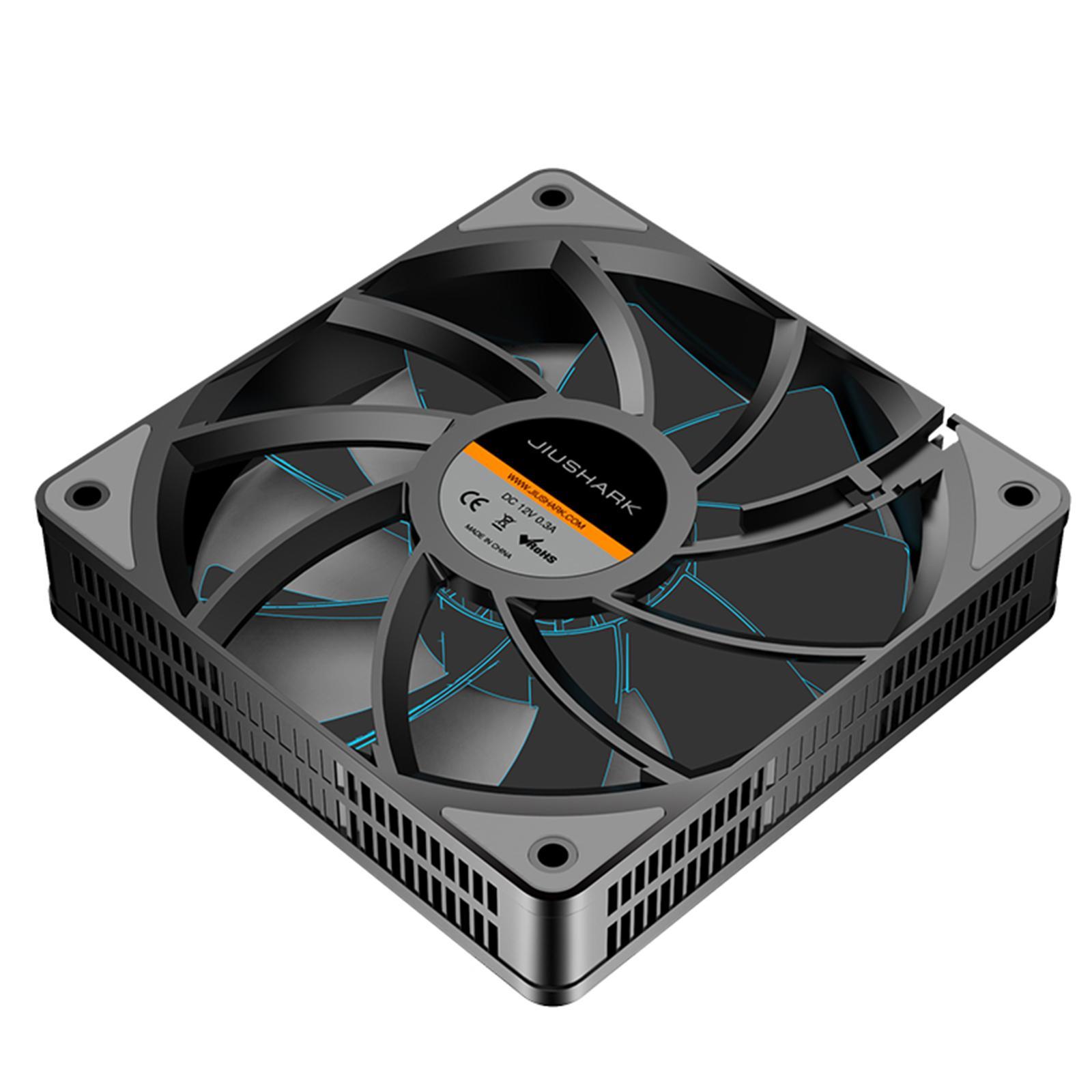 3x Universal 120mm Case Cooling Fan 1200RPM RGB LED Square  3.6W