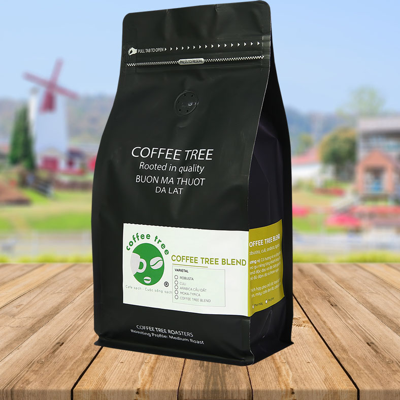 Cà phê bột nguyên chất 100% Coffee Tree đặc biệt 500gr thơm ngon, đậm đà - Cà phê rang xay pha phin gu việt