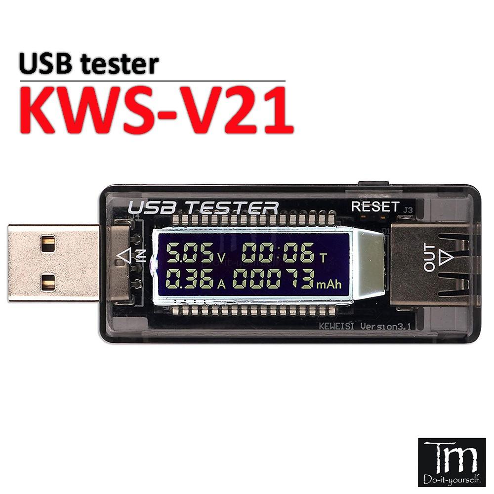 USB Tester KWS-V21 Đo Dòng Áp Dung Lượng