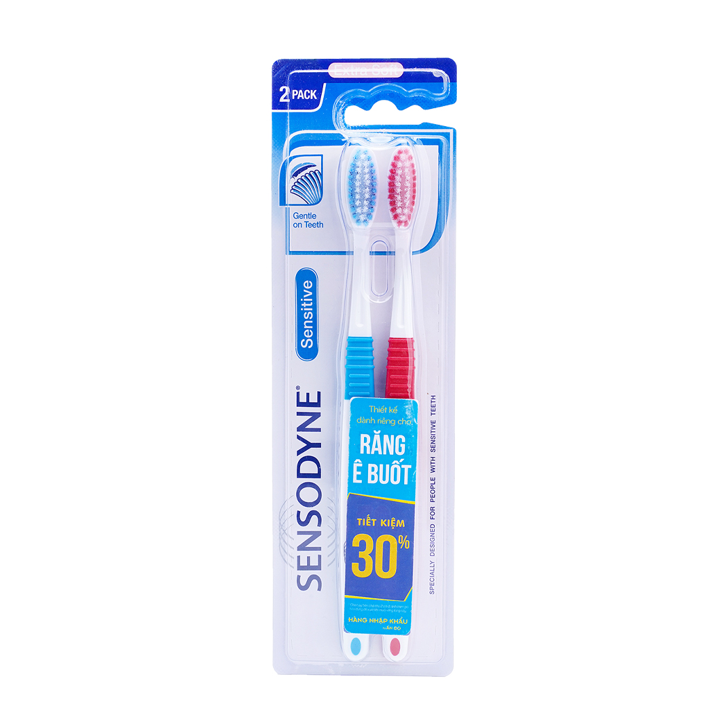 Bàn chải đánh răng cho răng ê buốt Sensodyne (Vỉ 2 cây)