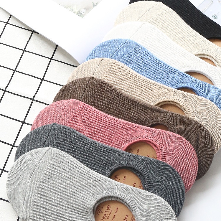 Bộ 5 đôi tất bàn chân nữ Sox Lab Co dãn 4 chiều Size , có đệm silicon ở gót chống tuột