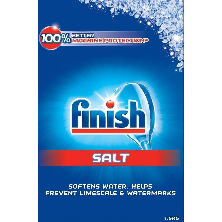 Combo Muối rửa bát Finish 4kg+Vệ sinh máy Finish