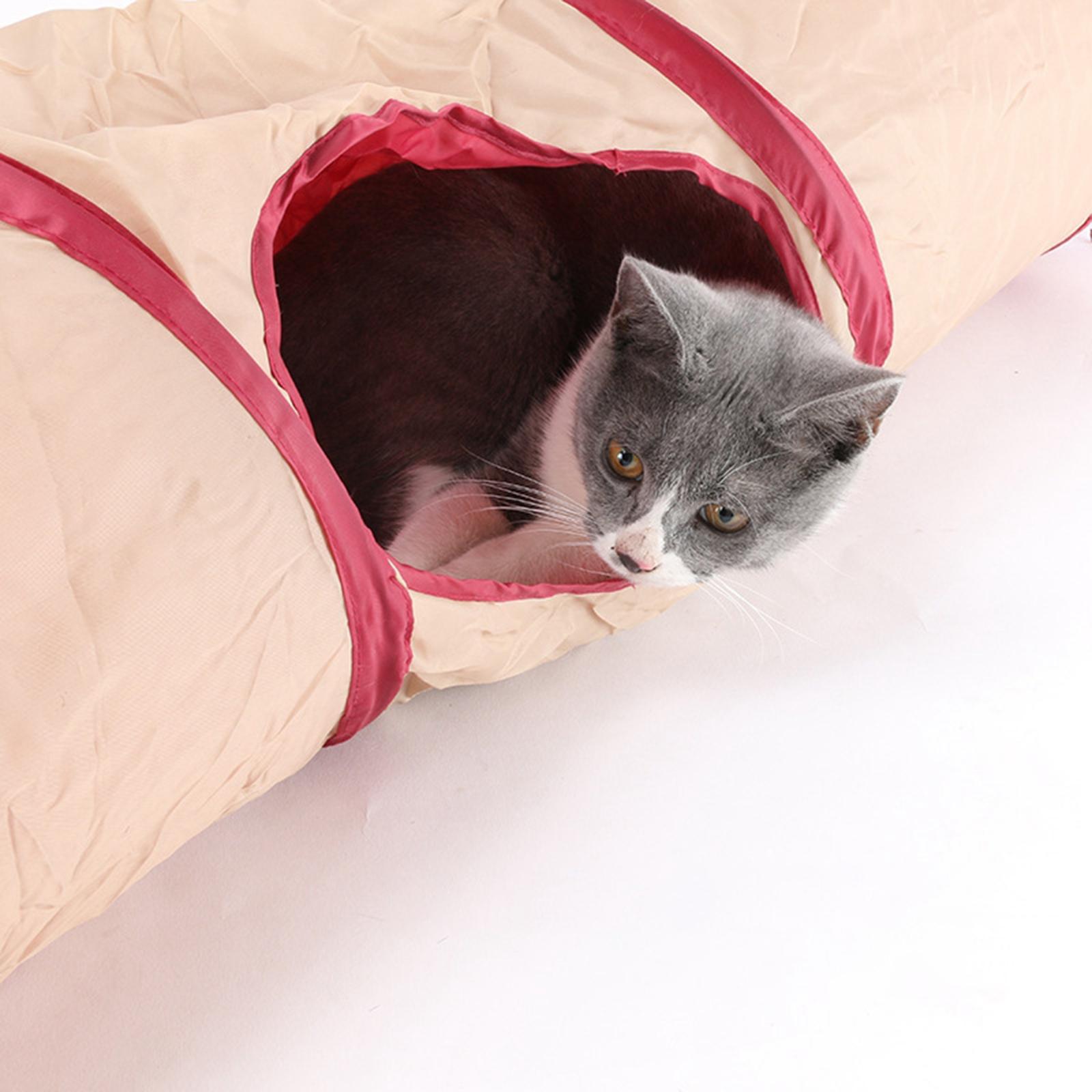 Cat Tunnel Hideout Puppy Small Animals Indoor Rat Rabbit Foldable Guinea