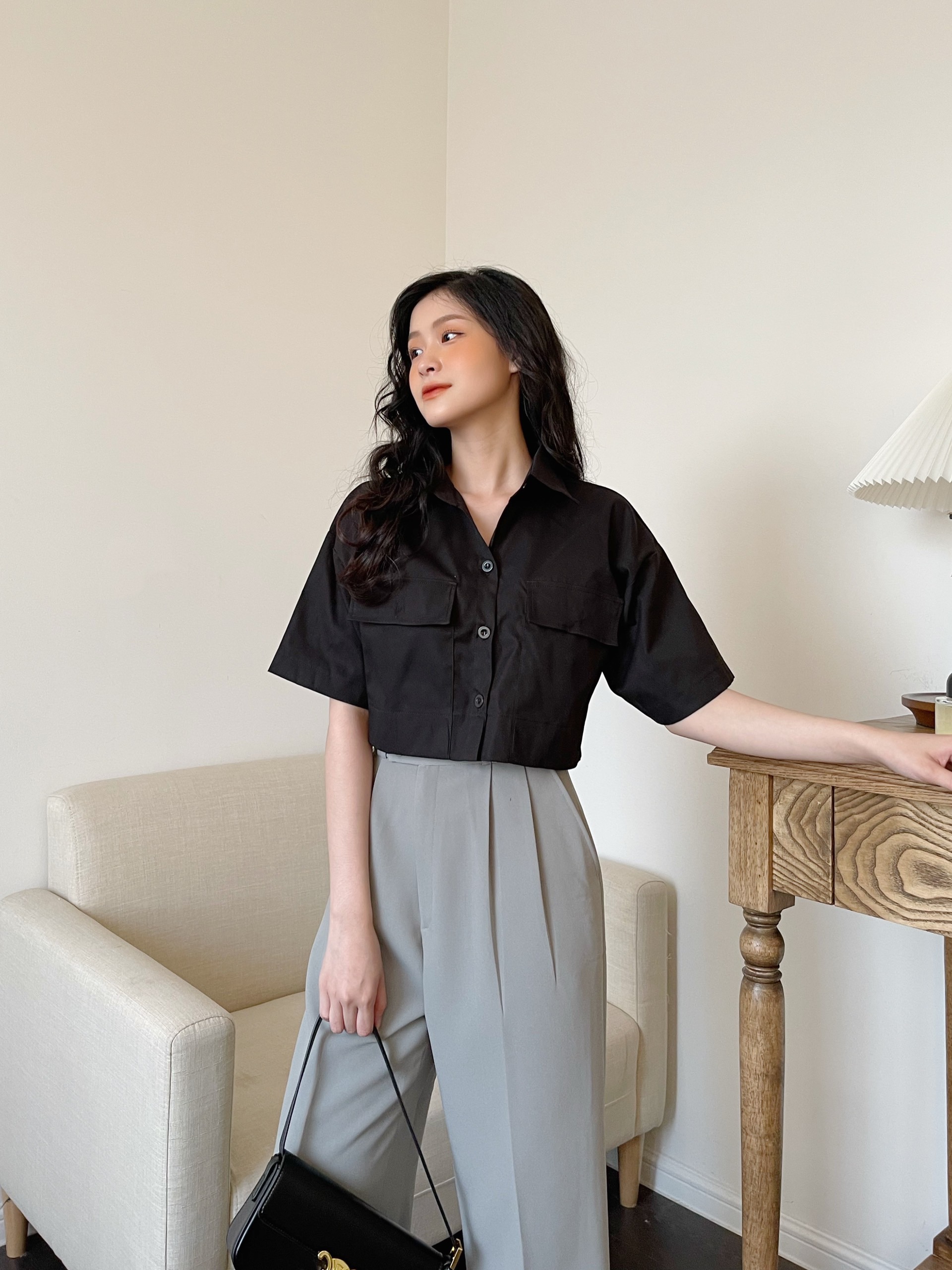 YU CHERRY | Áo Pocket Mini Blazer YA423
