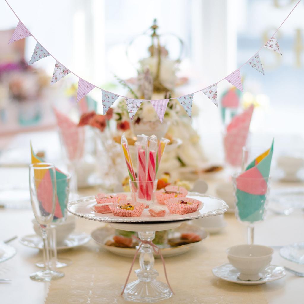 Fabric Bunting Banner Pennant Garland Wedding Festival Hanging Decor Style 1